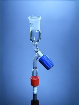 Adapter, socket with PTFE needle valve stopcock