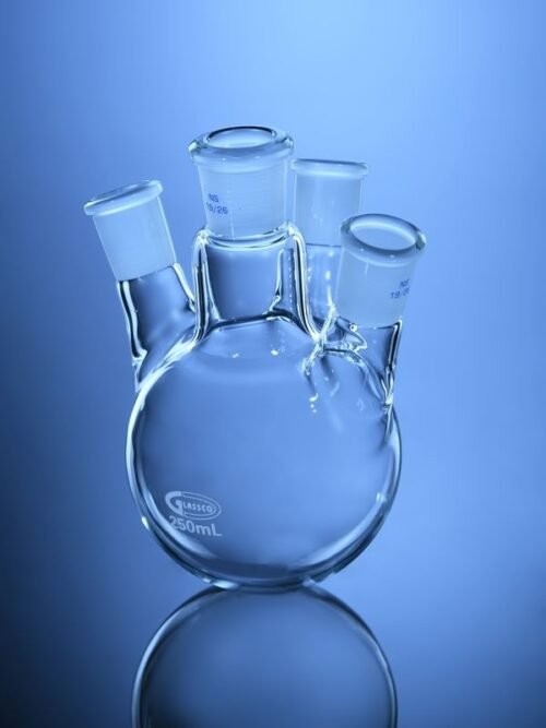 Flasks Round Bottom Four Necks Angular DIN & USP (New)