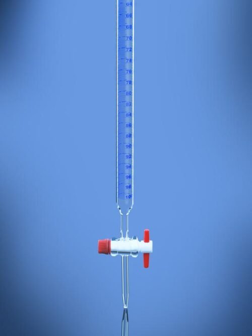 Burettes PTFE detachable stopcock clear Glass
