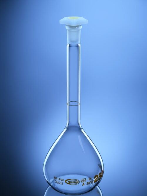 Volumetric Flask Qr Coded With PE Stopper
