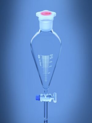 Separating Funnel Squibb shape with Graduation & Solid Glass Stopcock