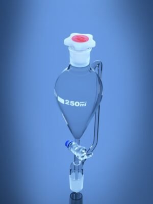 Pressure Equalizing Funnels Pear Shape Solid Glass Stopcock DIN/ISO