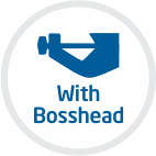 with bosshead