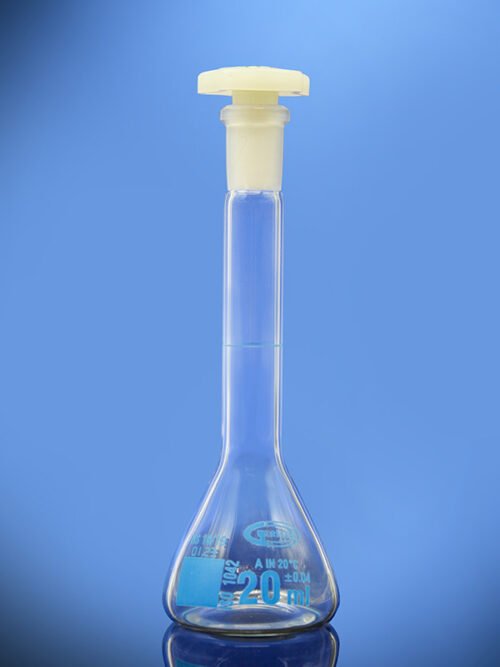 Class A Clear Glass Trapezoidal Volumetric Flask